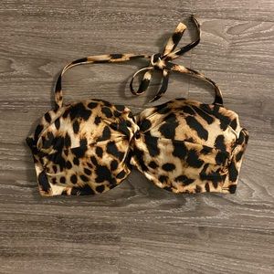 Victoria’s Secret Leopard Print Bikini Top